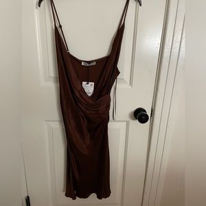 Zara brown dress